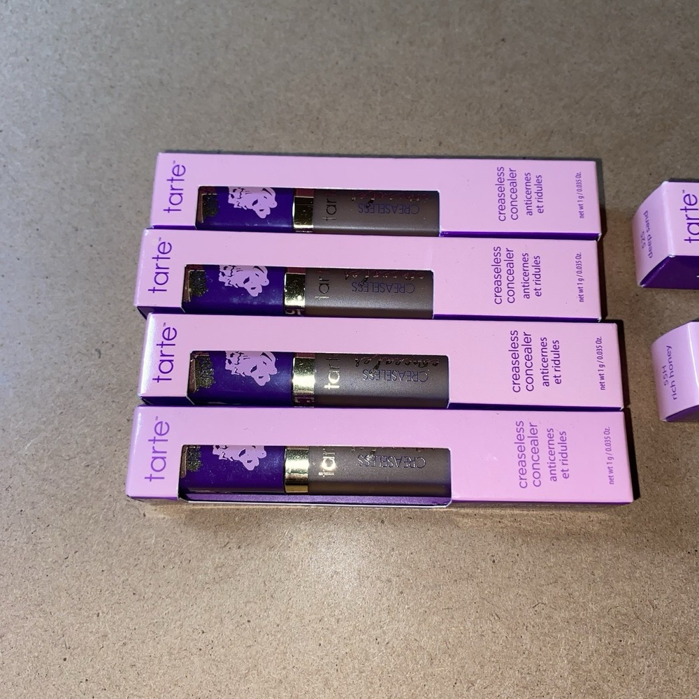 Tarte Creaseless Concealer Lot of 6 Mixed Shades Mini‎ Travel Size 52S 55H 60N - Picture 5 of 5